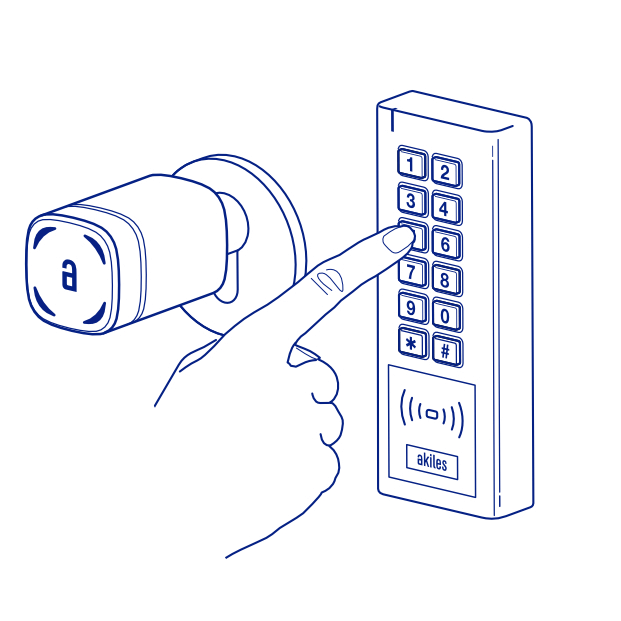 akiles cylinder can be opened with multiple pin codes