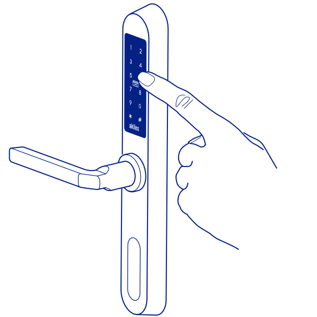 akiles room lock can be opened with multiple pin codes